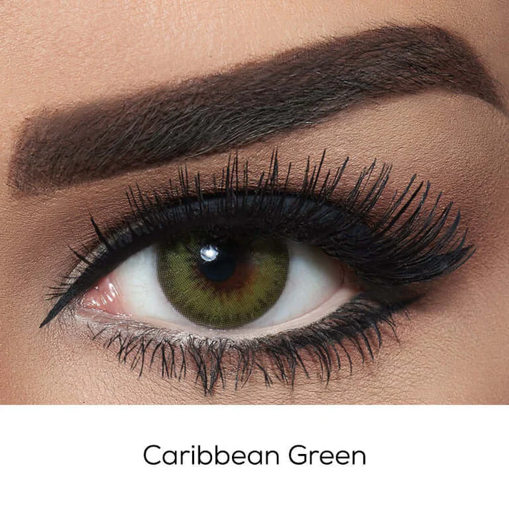 Bella Caribbean Green Contact Lenses – Diamond Collection