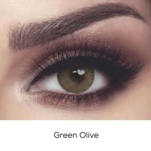 Bella Green Olive Contact Lenses – Elite Collection