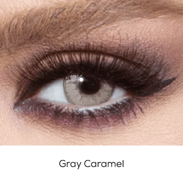 Bella Caramel Gray Contact Lenses – Glow Collection