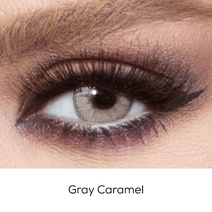 Bella Caramel Gray Contact Lenses – Glow Collection