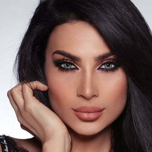Bella Husky Gray Green Contact Lenses – Glow Collection