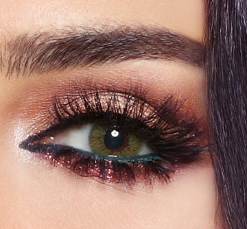 Bella Lime Green Contact Lenses – Glow Collection