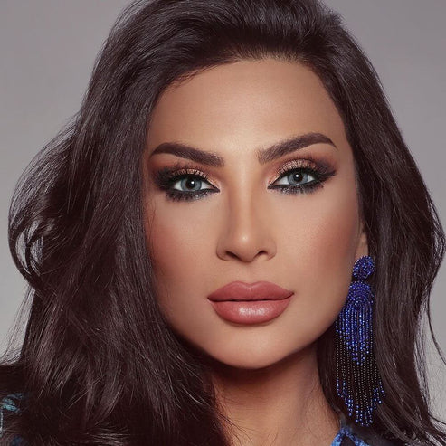 Bella Navy Gray Contact Lenses – Glow Collection