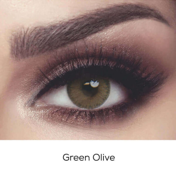 Elite-Green Olive Contact Lenses - Image 2